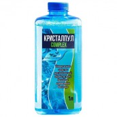 Комплексное средство для очистки воды в бассейнах, 1 л, КРИСТАЛПУЛ COMPLEX 4 в 1, концентрат, KPCX1S