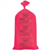 Мешки для мусора медицинские КОМПЛЕКТ 20 шт., класс В (красные), 100 л, 60х100 см, 14 мкм