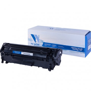 Картридж лазерный NV PRINT (NV-Q2612A/FX-10/703) для HP/CANON LaserJet/i-SENSYS, ресурс 2000 стр., NV-2612A/FX-10/